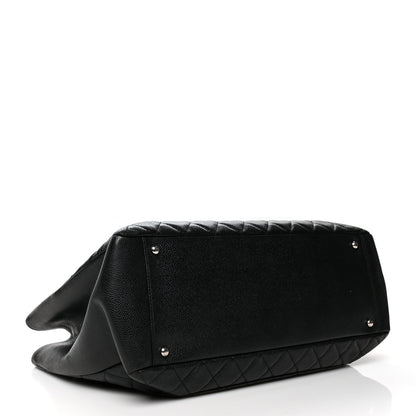 Chanel Caviar Quilted XL Grand Shopping Tote GST Black 4 of 12