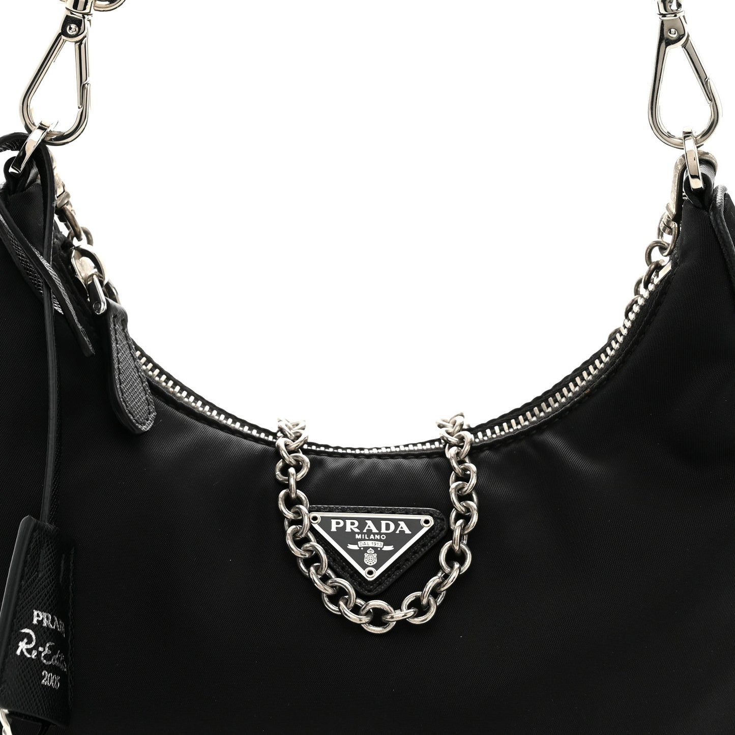 Re-Nylon Saffiano Re-Edition 2005 Shoulder Bag Black