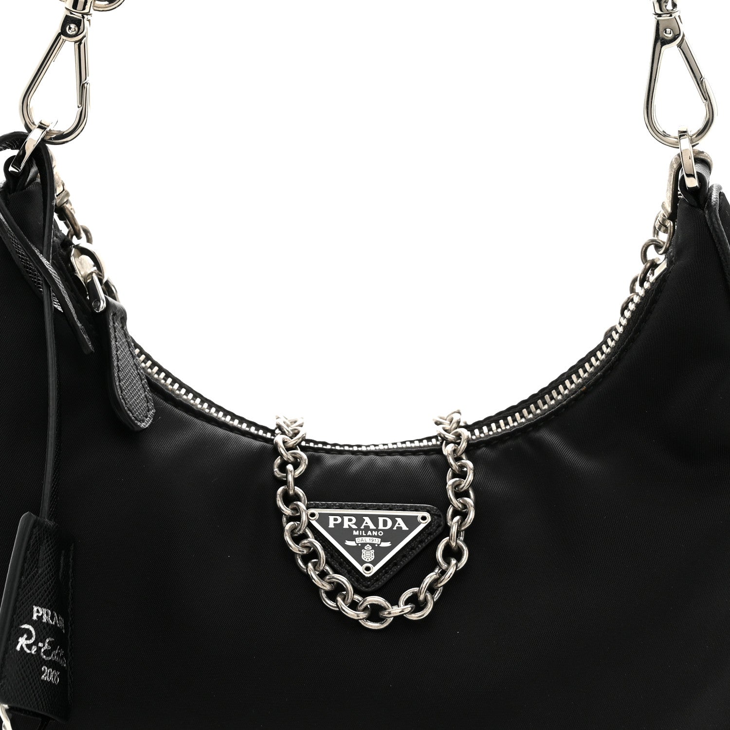 Prada Re-Nylon Saffiano Re-Edition 2005 Shoulder Bag Black 8 of 11