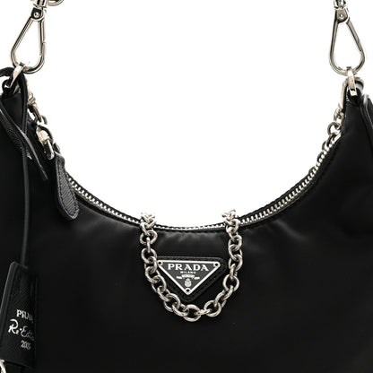 Prada Re-Nylon Saffiano Re-Edition 2005 Shoulder Bag Black 8 of 11