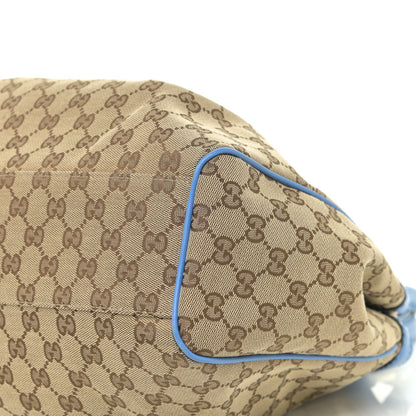 Gucci Monogram Medium Sukey Tote Blue 6 of 19