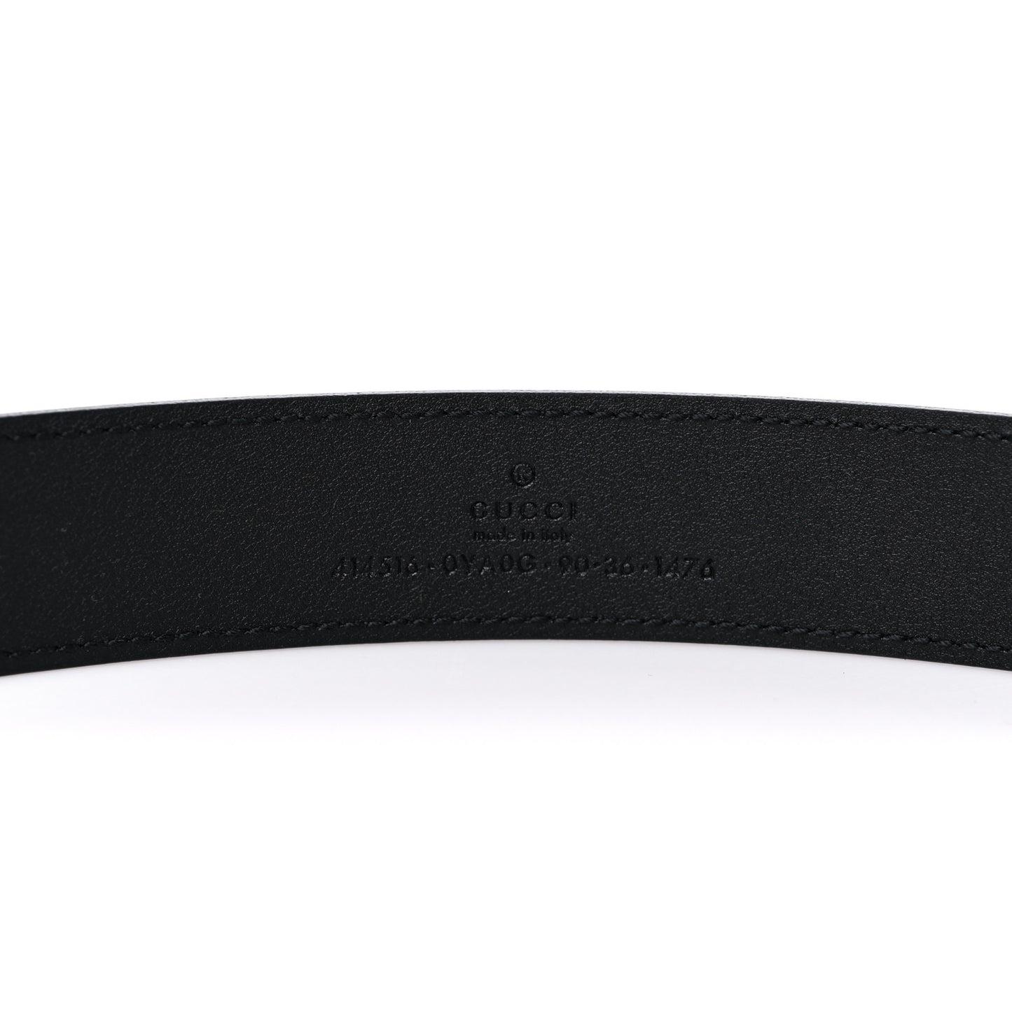 Plutone Calfskin Double G 30mm Belt 90 36 Black