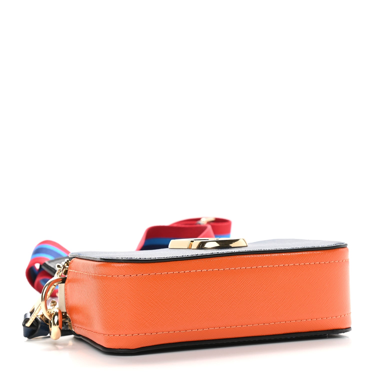 Marc Jacobs Saffiano Small Snapshot Camera Bag Navy Multicolor 4 of 10