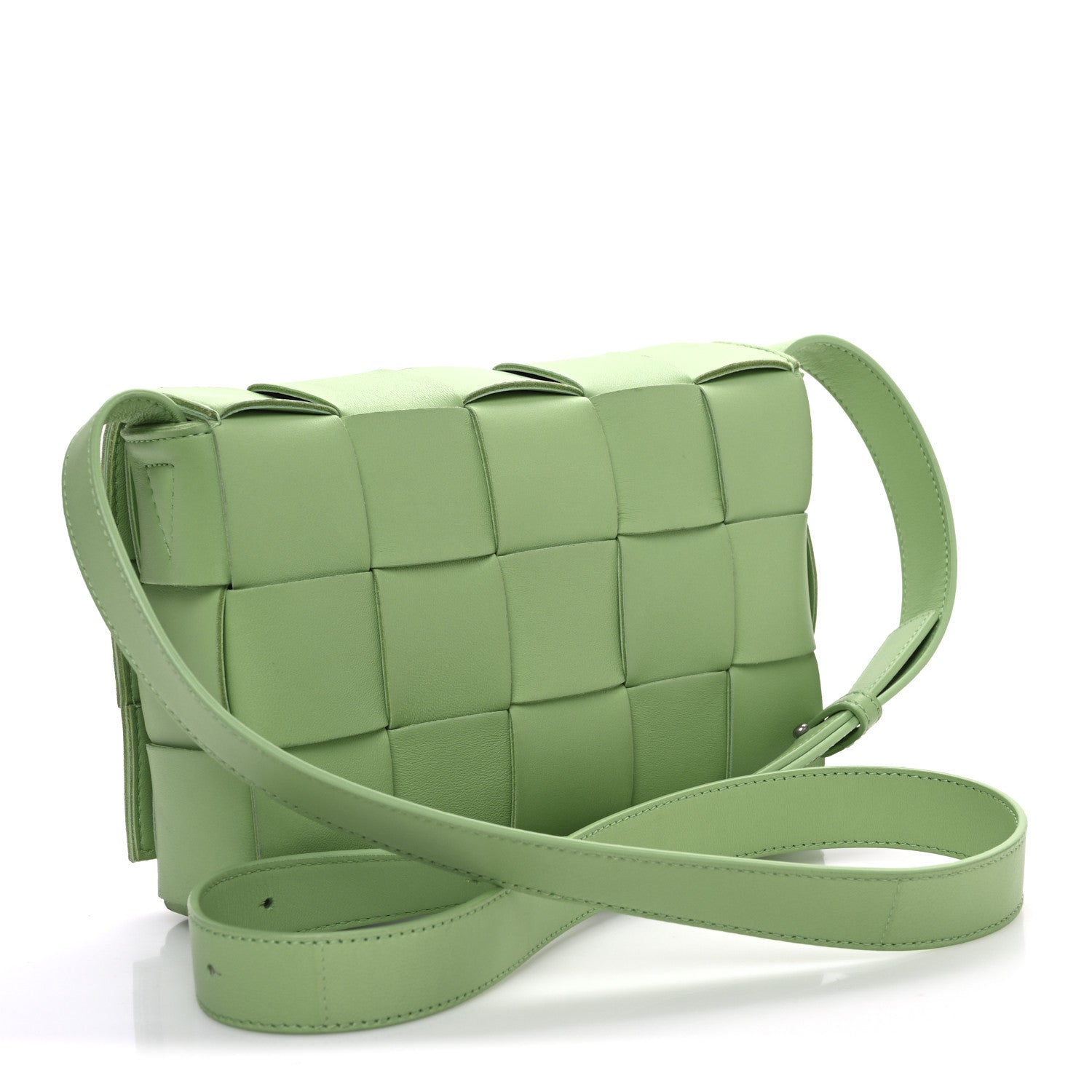 Bottega Veneta Nappa Maxi Intreccio Cassette Bag Pistachio 3 of 11