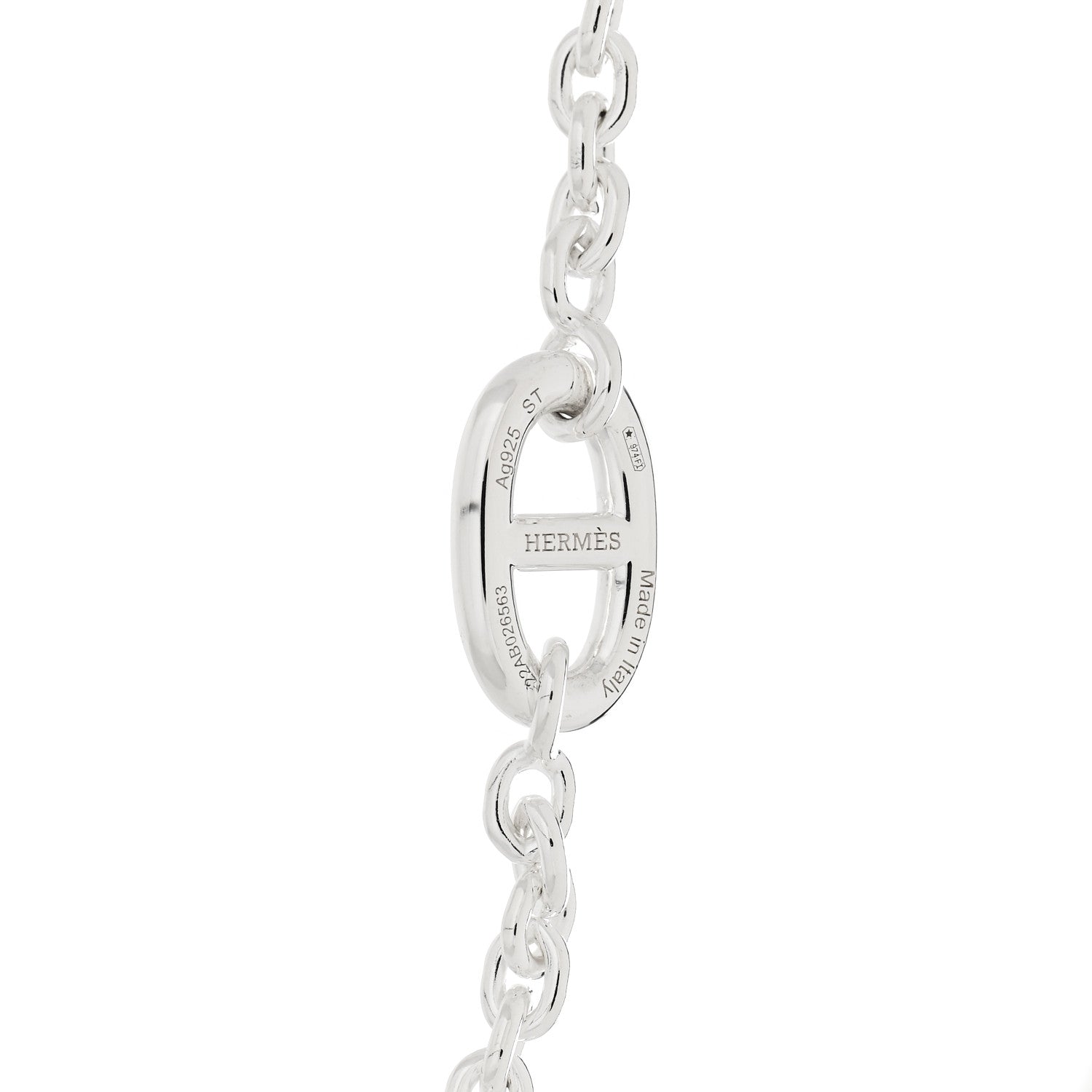 Hermes Sterling Silver Farandole Bracelet ST 3 of 4