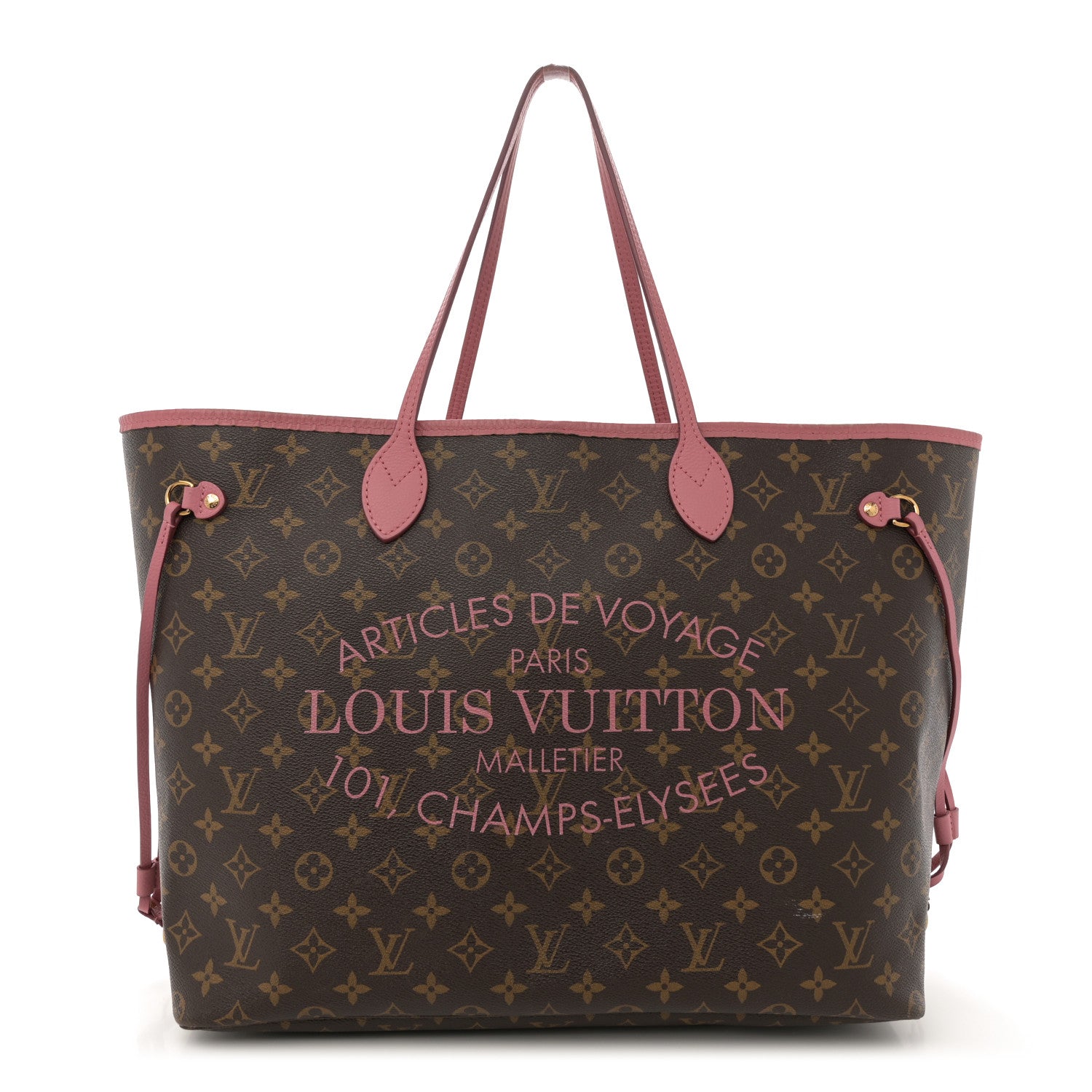 Louis Vuitton Monogram Articles de Voyage Ikat Neverfull GM Rose Velours 1 of 18