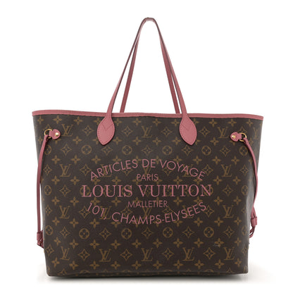 Louis Vuitton Monogram Articles de Voyage Ikat Neverfull GM Rose Velours 1 of 18