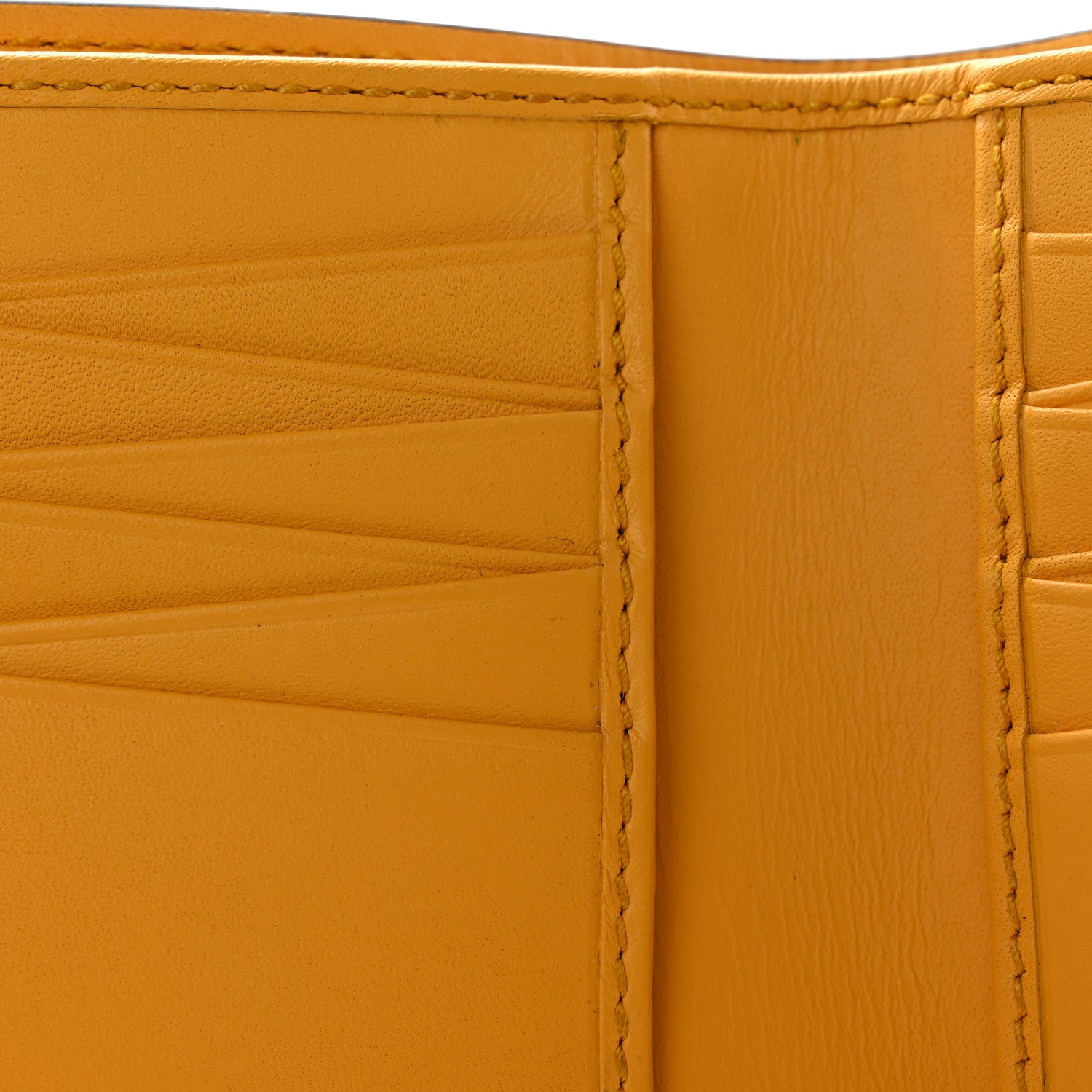 Gucci Calfskin Embossed Tiger Bi-Fold Wallet Yellow 9 of 13