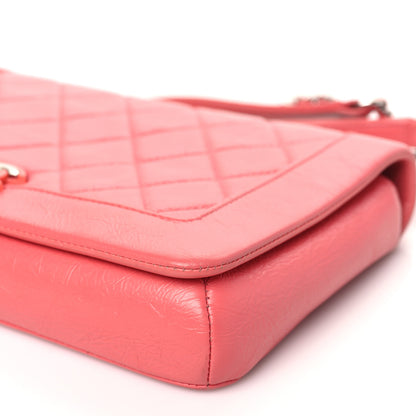 Chanel Crumpled Calfskin Quilted Bi Vintage Small Single Flap Pink 11 of 11