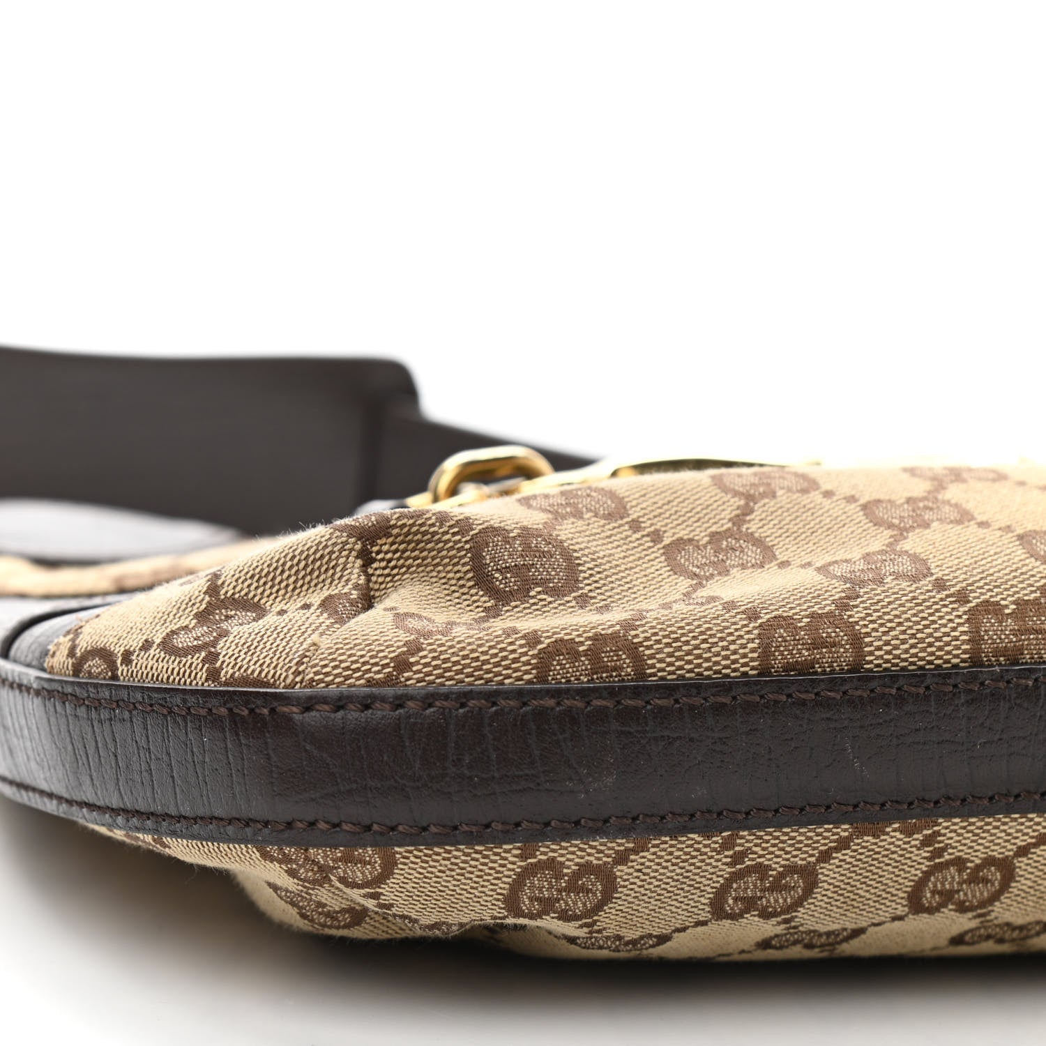 Gucci Monogram Hasler Hobo Dark Brown 9 of 13