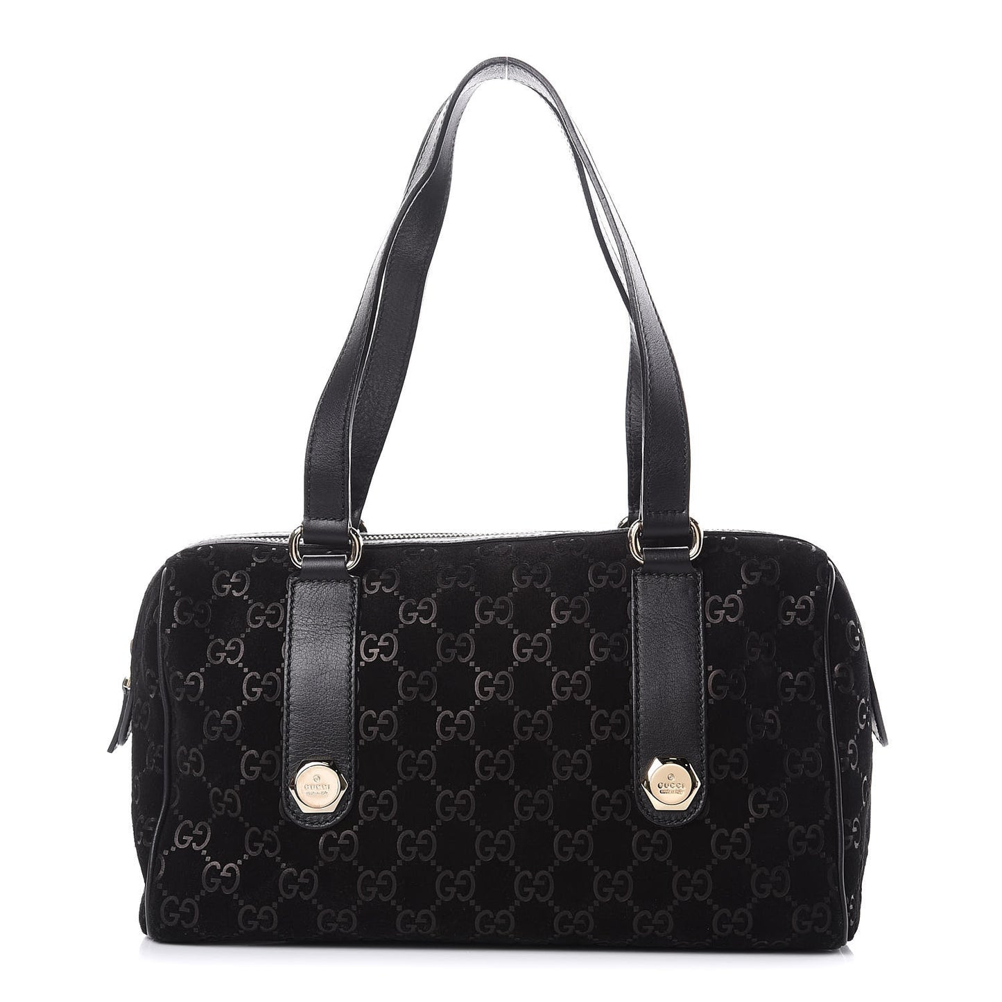 Guccissima Suede Charmy Boston Black