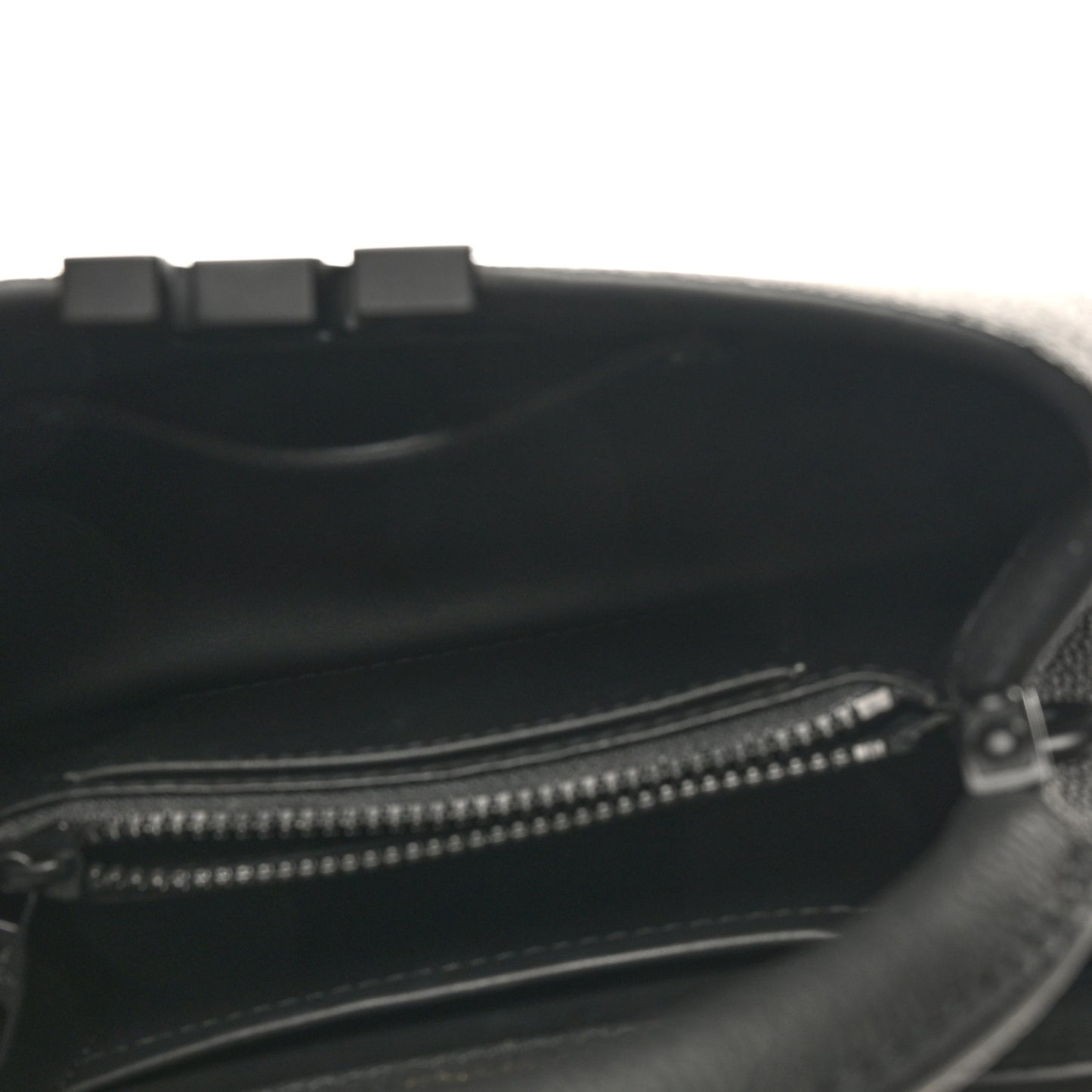 Matte Taurillon Capucines East West Mini All Black