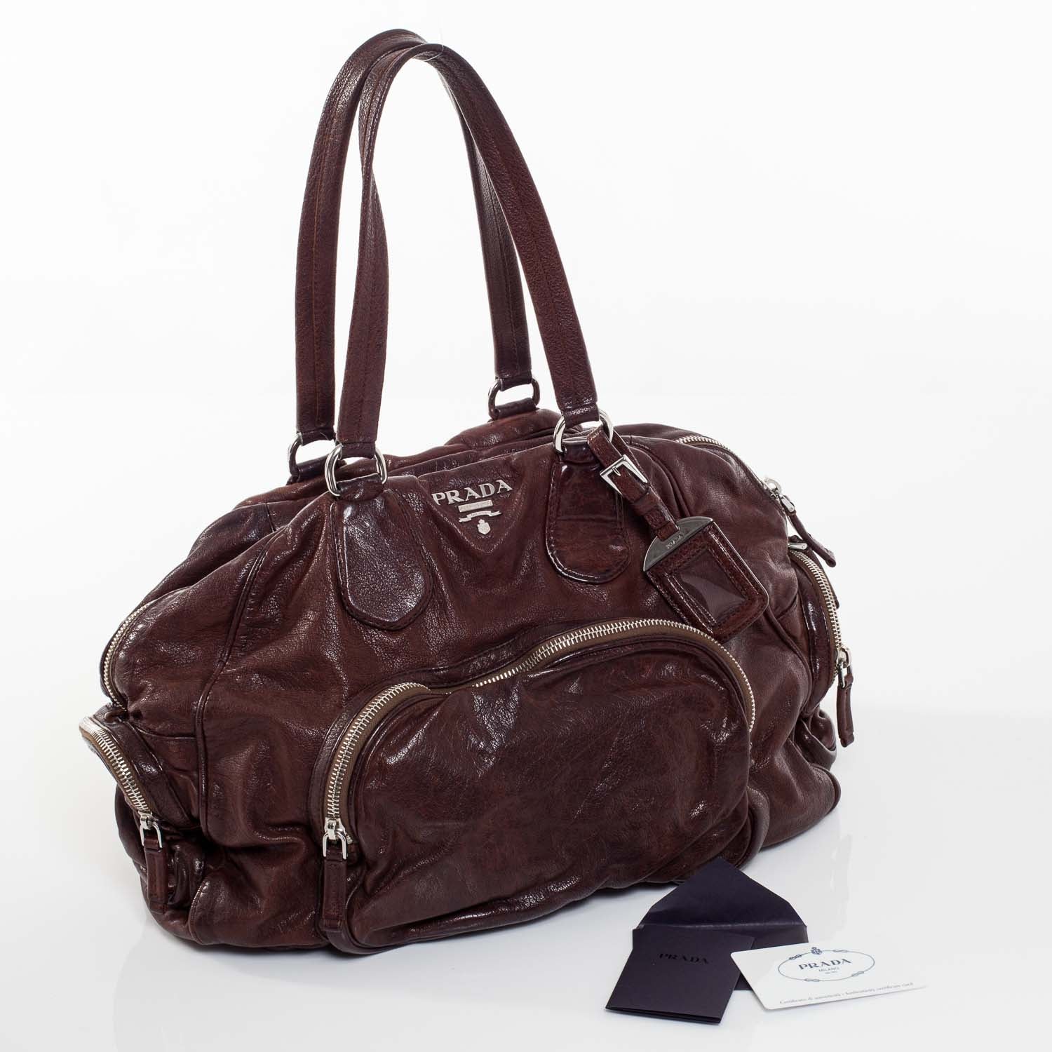 Prada Washed Bauletto Cocco 6 of 11