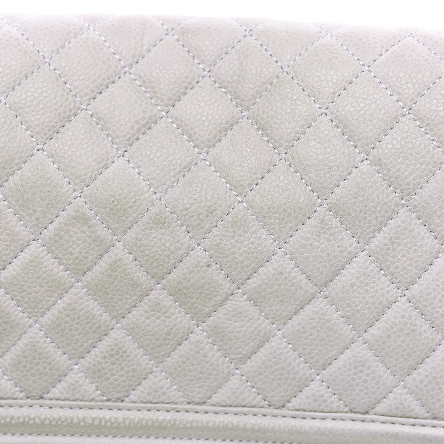 Chanel Iridescent Caviar Quilted Medium Boy Flap Grey 12 of 18