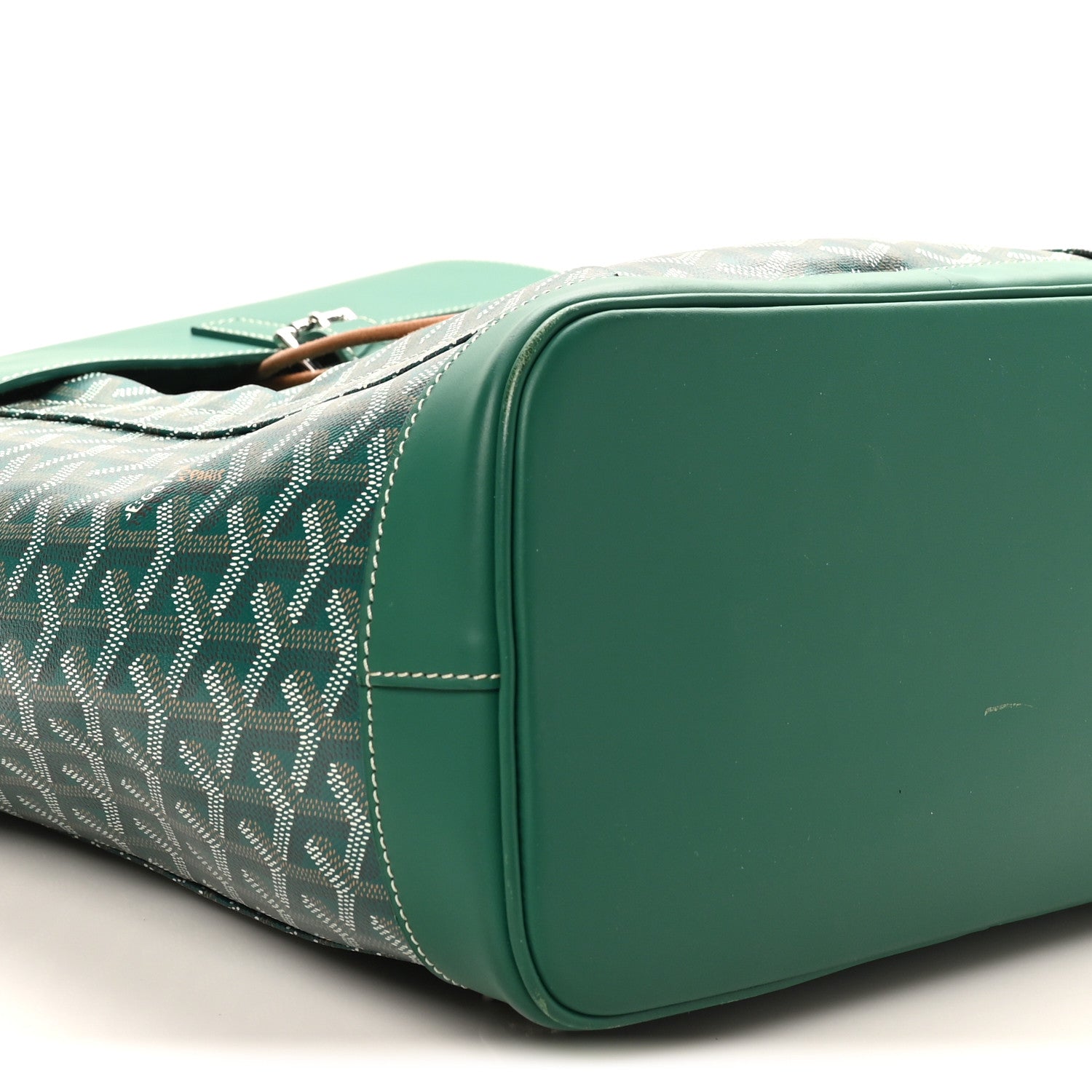 Goyard Goyardine Calfskin Alpin MM Backpack Green 8 of 9