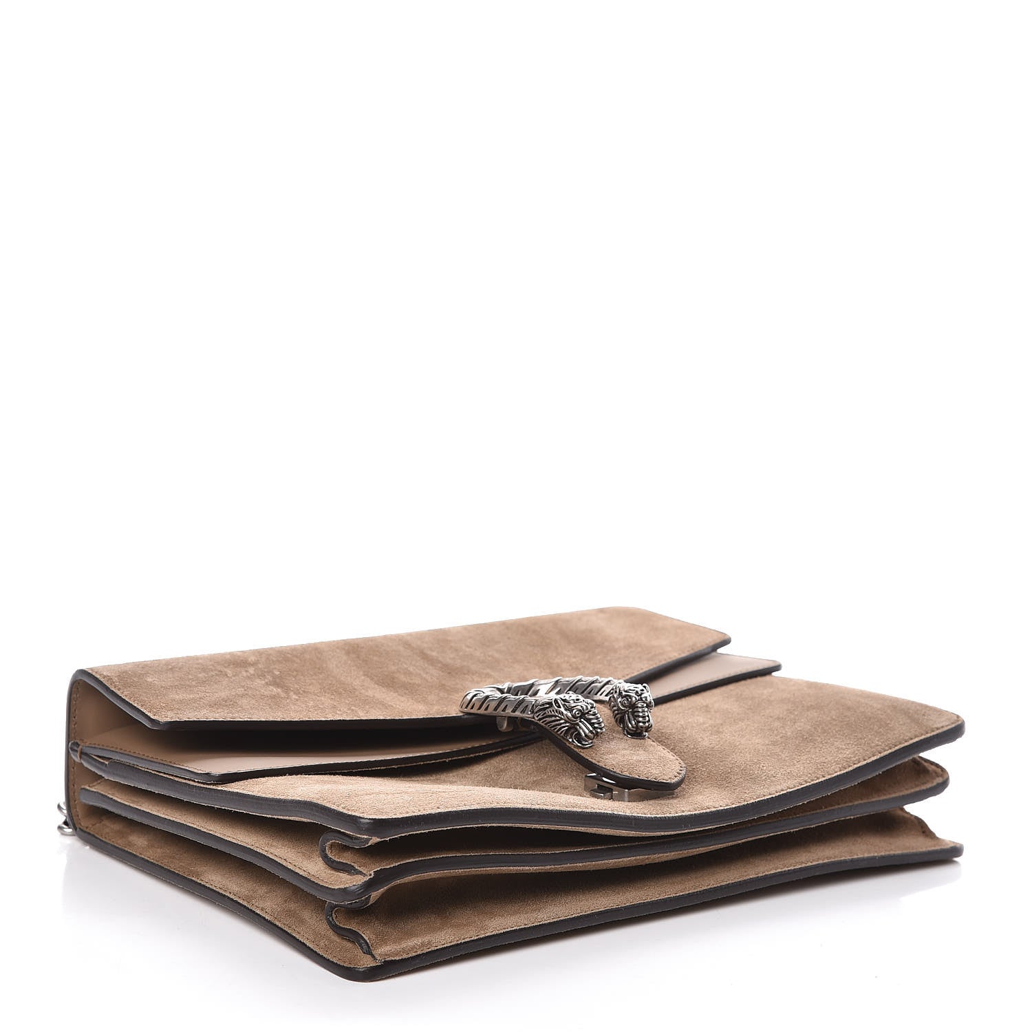 Gucci Suede Medium Dionysus Shoulder Bag Taupe 4 of 9
