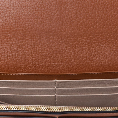 Chloe Calfskin Alphabet Long Wallet Brown 8 of 12
