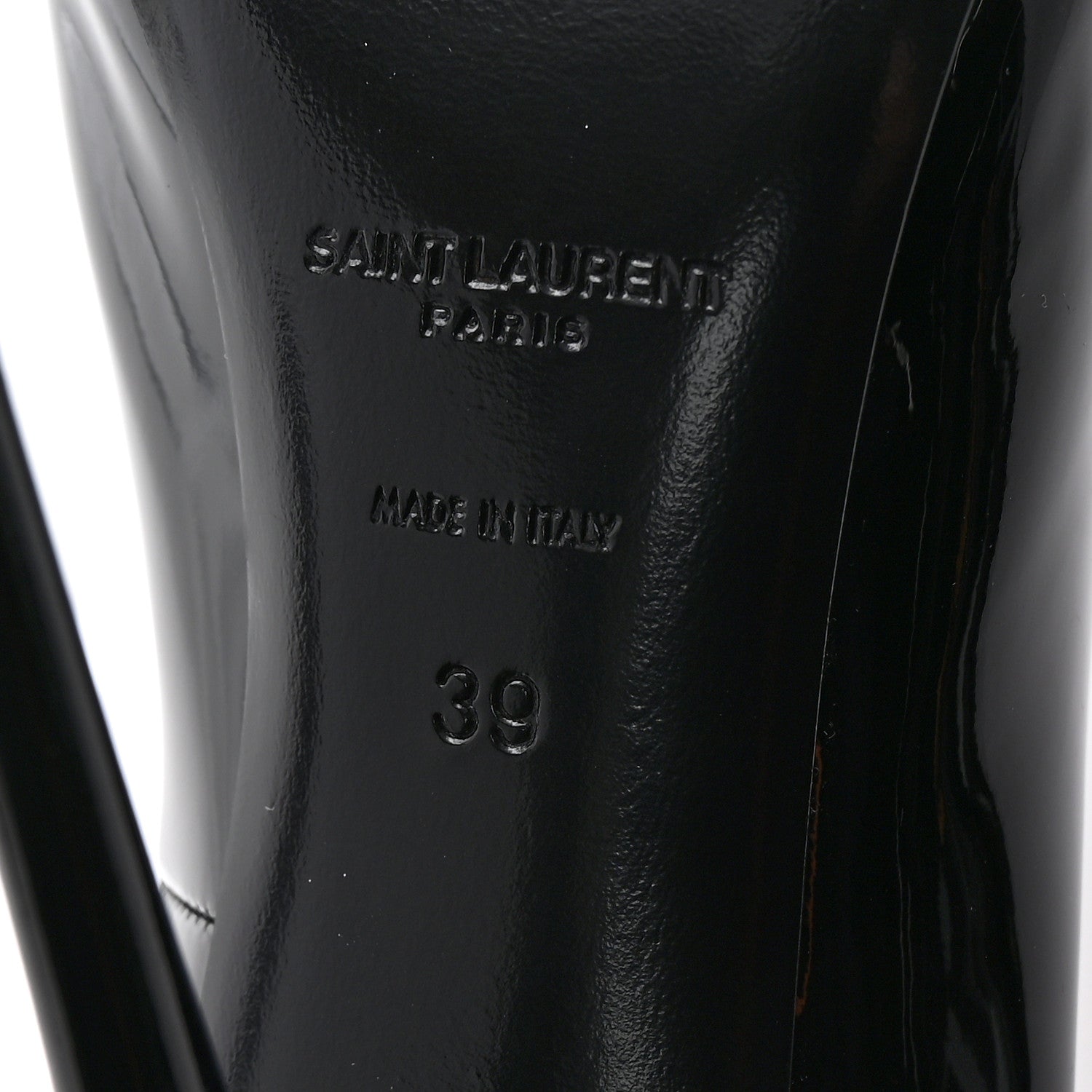 Saint Laurent Patent Instinct Pumps 39 Black 7 of 9