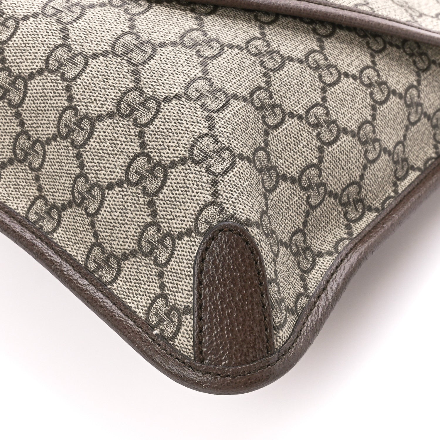 Gucci GG Supreme Monogram Web Medium Neo Vintage Flap Messenger Bag Beige New Acero 11 of 12