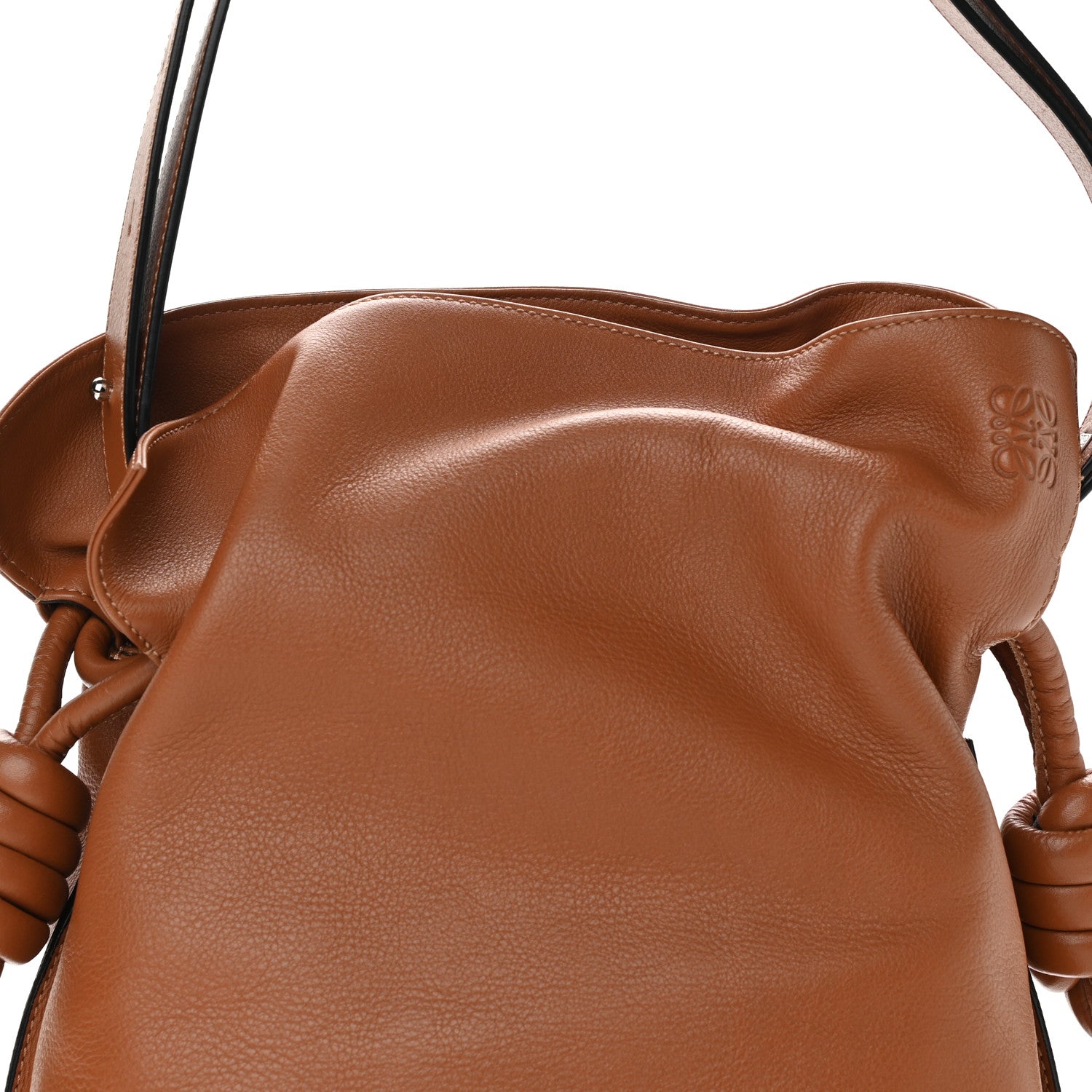 Loewe Calfskin Medium Flamenco Knot Bag Tan Warm Desert 7 of 9