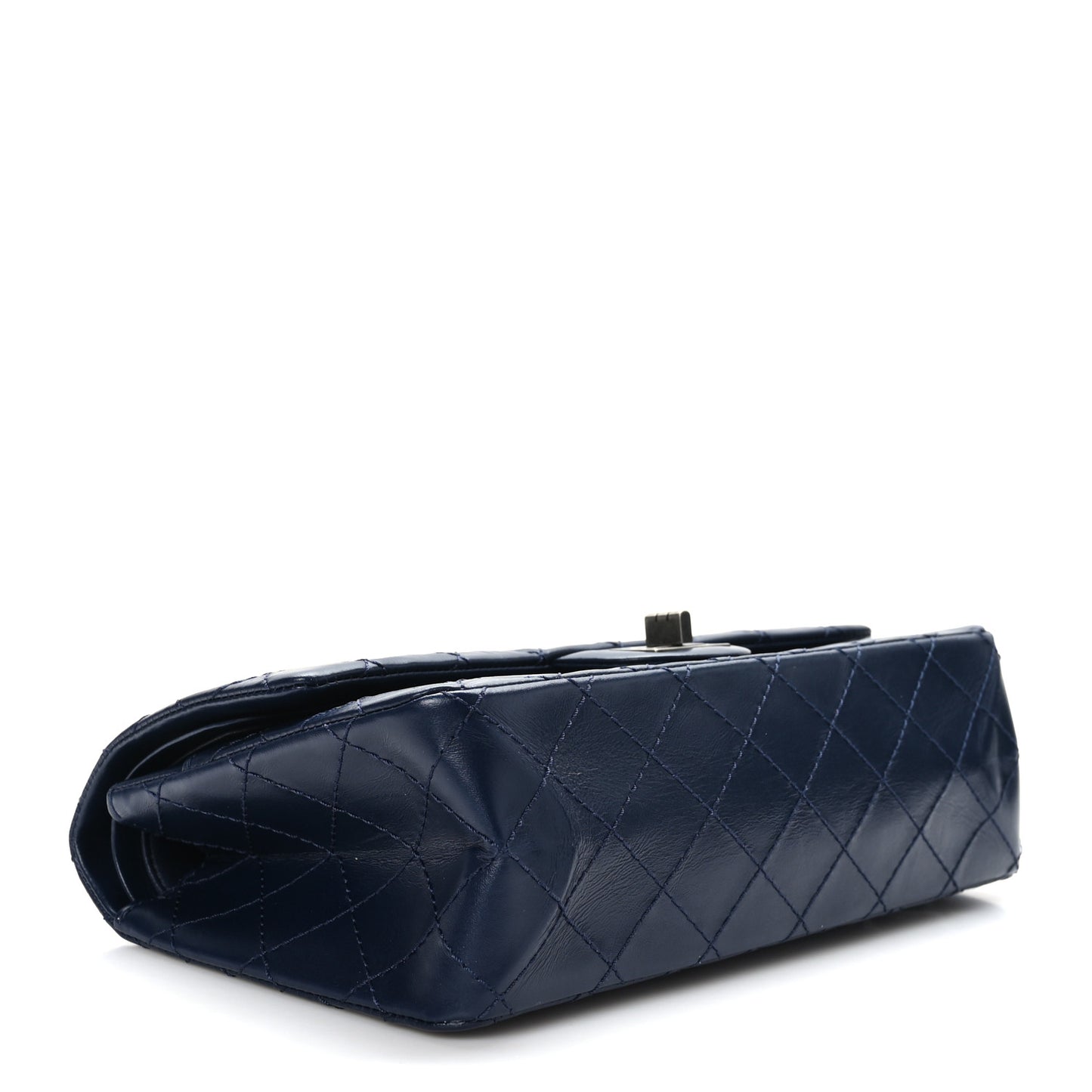 Aged Calfskin Quilted 2.55 Reissue 225 Flap Navy