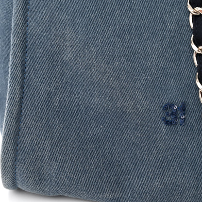 Chanel Canvas Sequin Medium Deauville Tote Navy 11 of 11