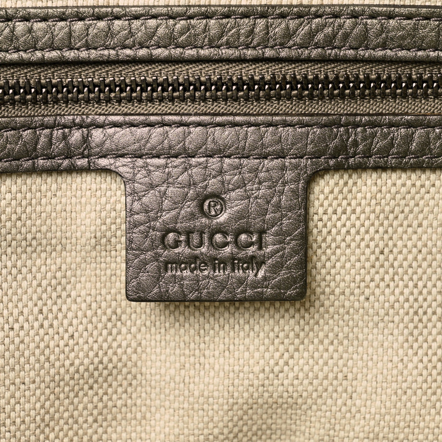 Metallic Cellarius Calfskin Medium Soho Shoulder Bag Sasso
