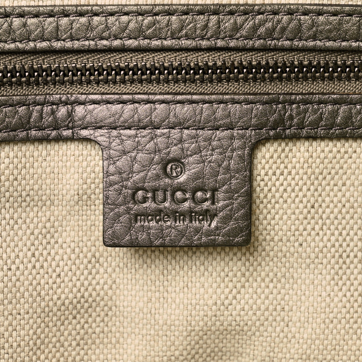 Gucci Metallic Cellarius Calfskin Medium Soho Shoulder Bag Sasso 6 of 10