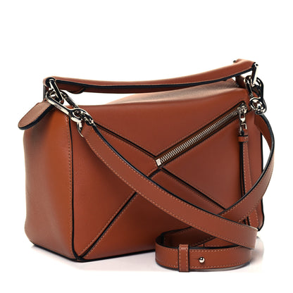 Loewe Calfskin Small Puzzle Bag Tan 3 of 9