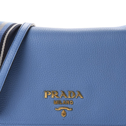 Prada Vitello Daino Flap Crossbody Mare 9 of 9