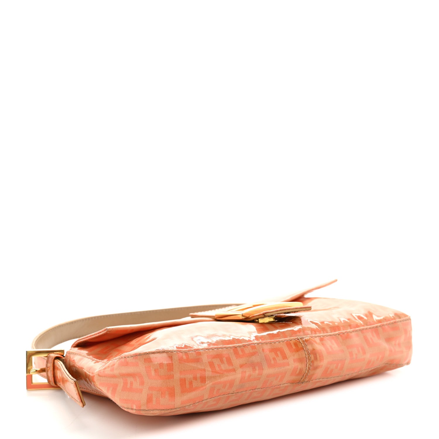 Fendi Vinyl Zucchino Baguette Orange 4 of 13