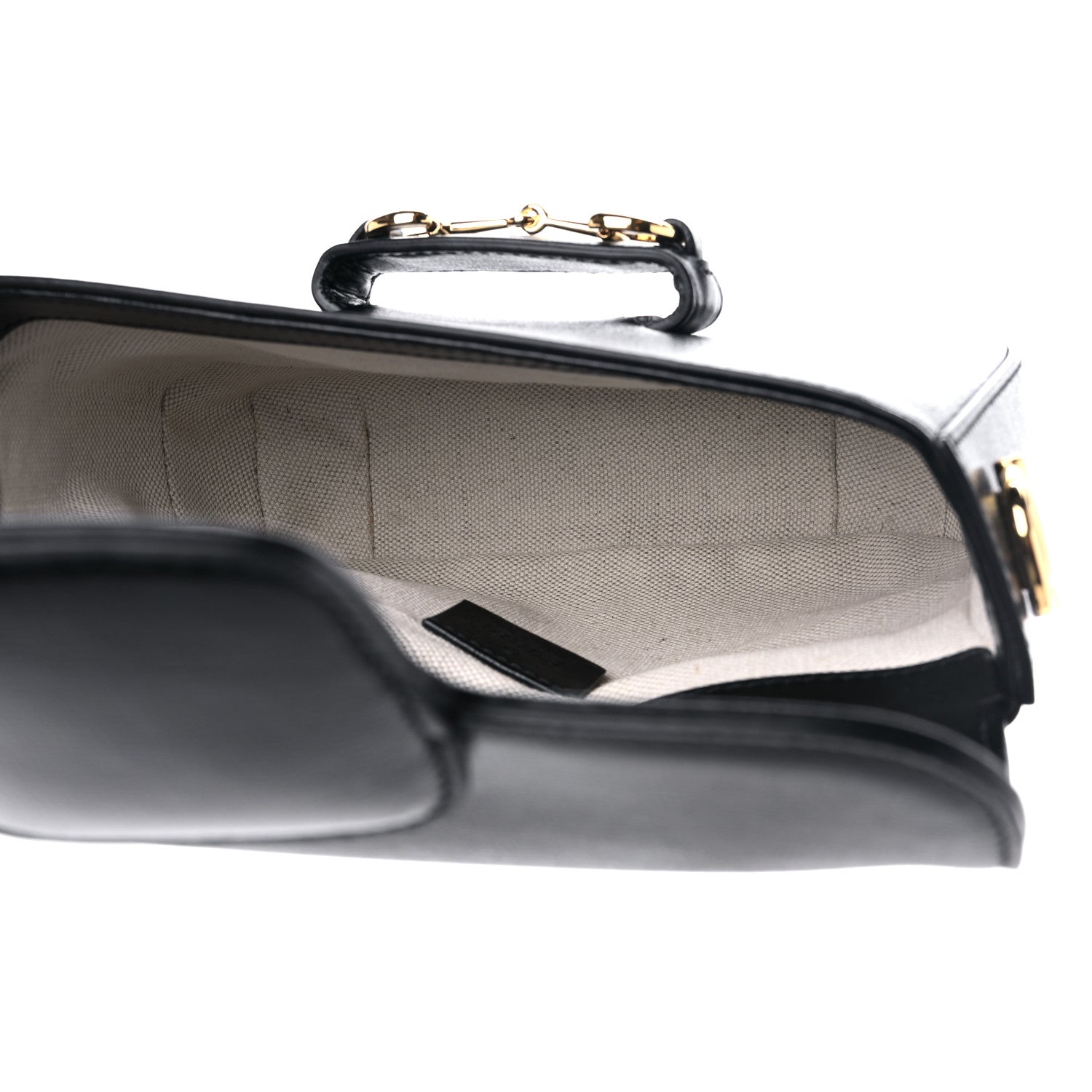 Gucci Azalea Calfskin Web Mini Horsebit 1955 Shoulder Bag Black 5 of 8