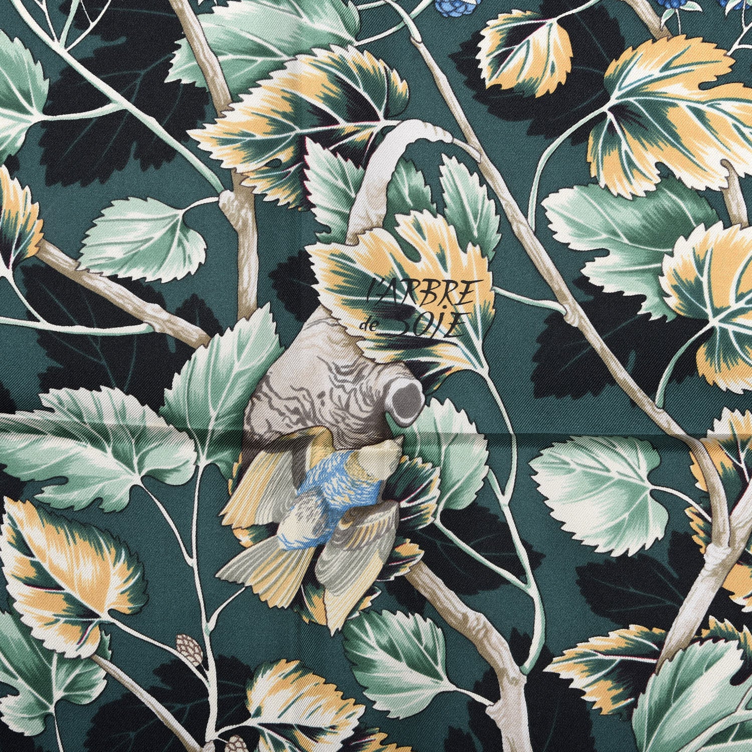 Hermes Silk L'Arbre de Soie Scarf 90 4 of 5