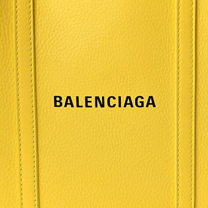 Balenciaga Smooth Calfskin Logo XXS Everyday Tote Jaune Soleil Black 7 of 8