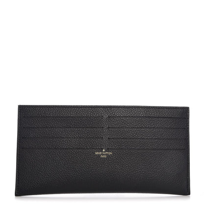 Louis Vuitton Calfskin Felicie Chain Wallet Card Holder Insert Black 1 of 6