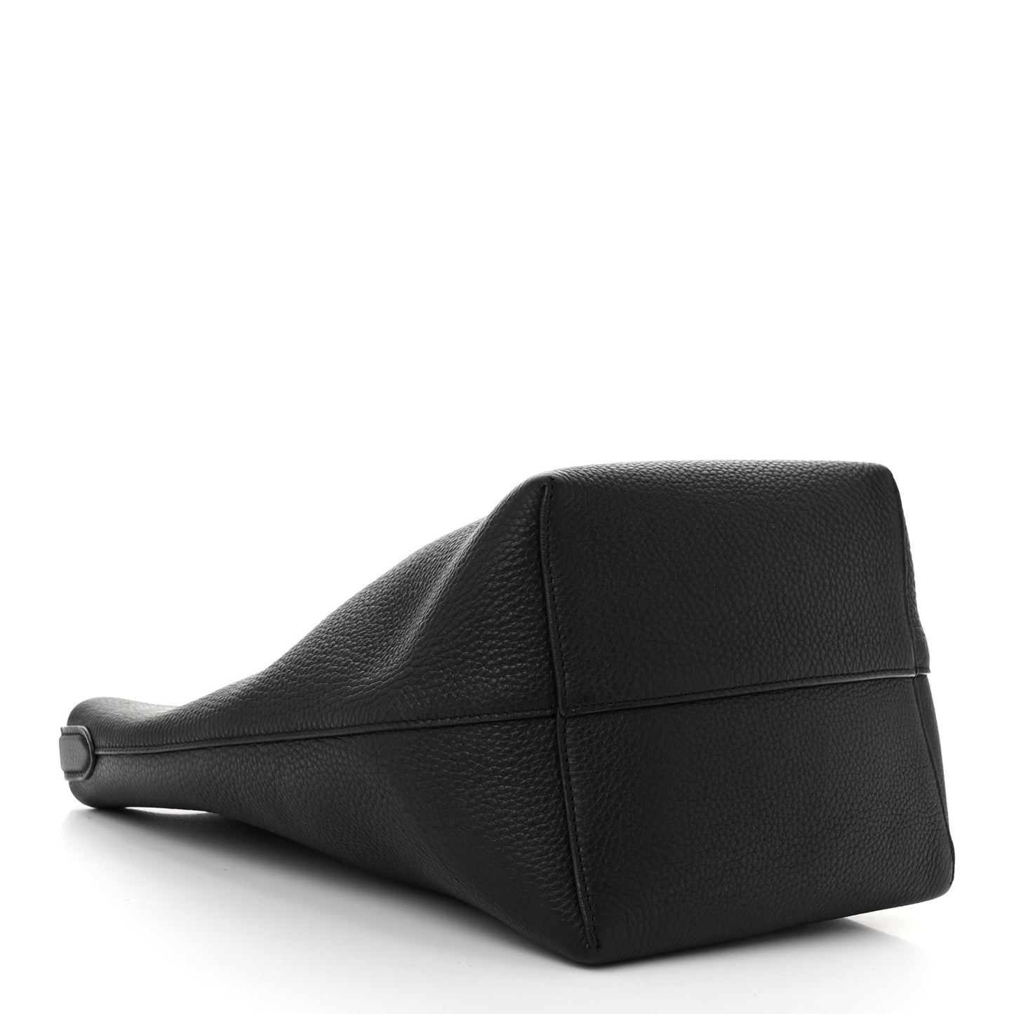 Grained Calfskin Medium N/S Park Tote Black