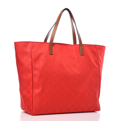 Gucci Nylon Monogram Medium Tote Red 3 of 13