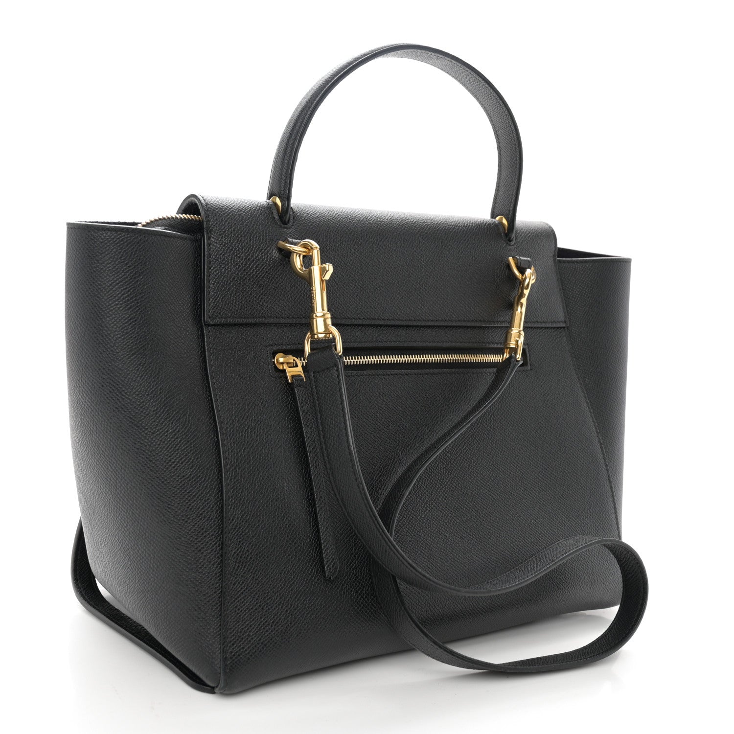 Celine Grained Calfskin Mini Belt Bag Black 3 of 11