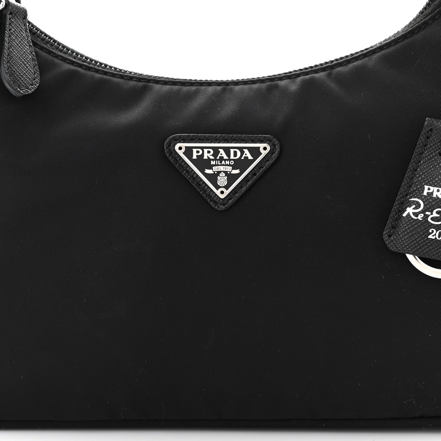 Prada Tessuto Nylon Mini Re-Edition 2000 Bag Black 9 of 11