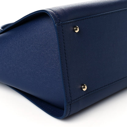 Chanel Caviar Small Studded Deauville Tote Navy 8 of 9