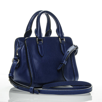 Alexander McQueen Pebbled Calfskin Mini Padlock Ultramarine 3 of 7