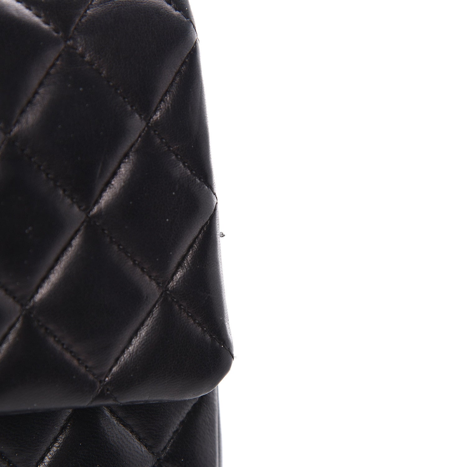 Chanel Lambskin Quilted Medium Double Flap Black 10 of 12