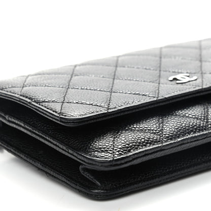 Chanel Caviar Quilted Wallet On Chain WOC Black 8 of 13