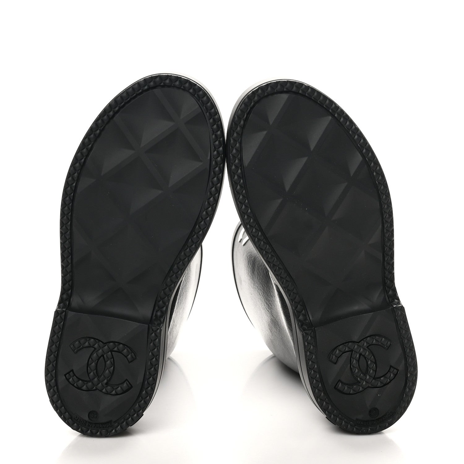 Chanel Caoutchouk CC High Boots 39 Black 7 of 8