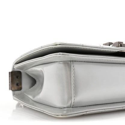 Chanel Iridescent Glazed Calfskin Small Boy Flap Silver 9 of 11