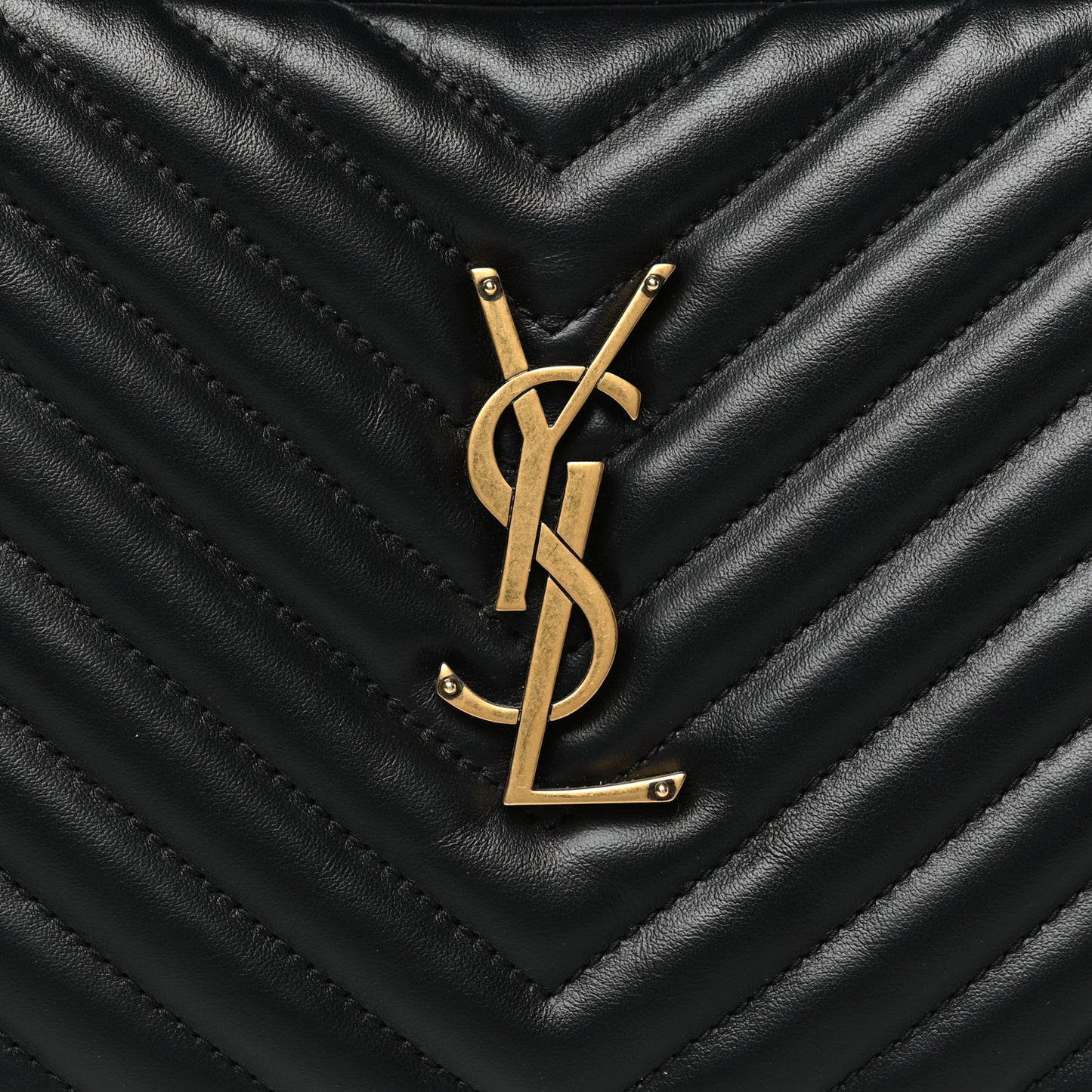 Calfskin Matelasse Monogram Lou Camera Bag Black
