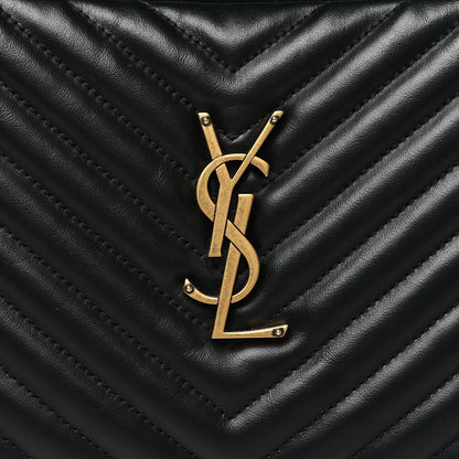 Saint Laurent Calfskin Matelasse Monogram Lou Camera Bag Black 8 of 12