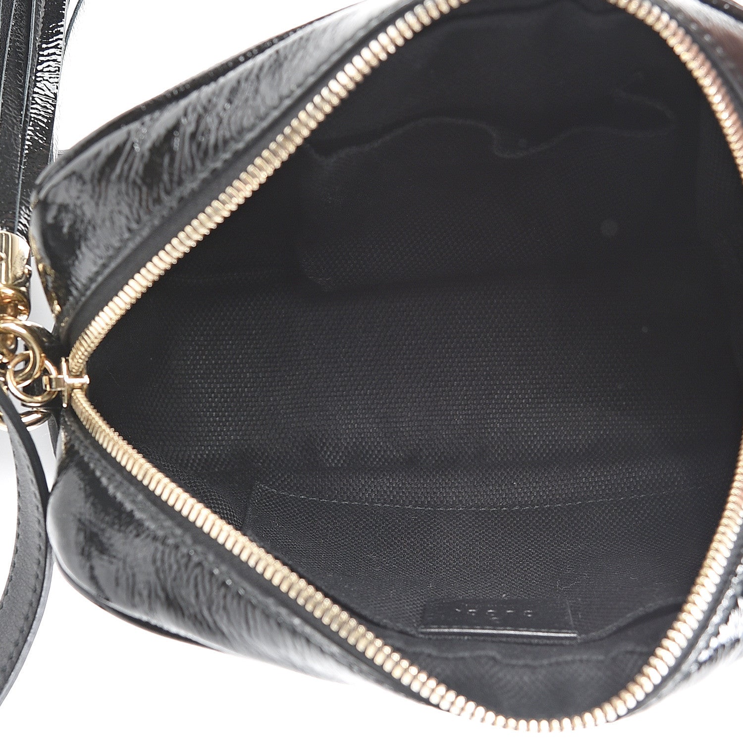 Gucci Soft Patent Small Soho Disco Bag Black 5 of 10