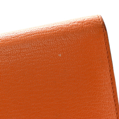 Hermes Chevre Mysore Kelly Longue Wallet Orange 11 of 16
