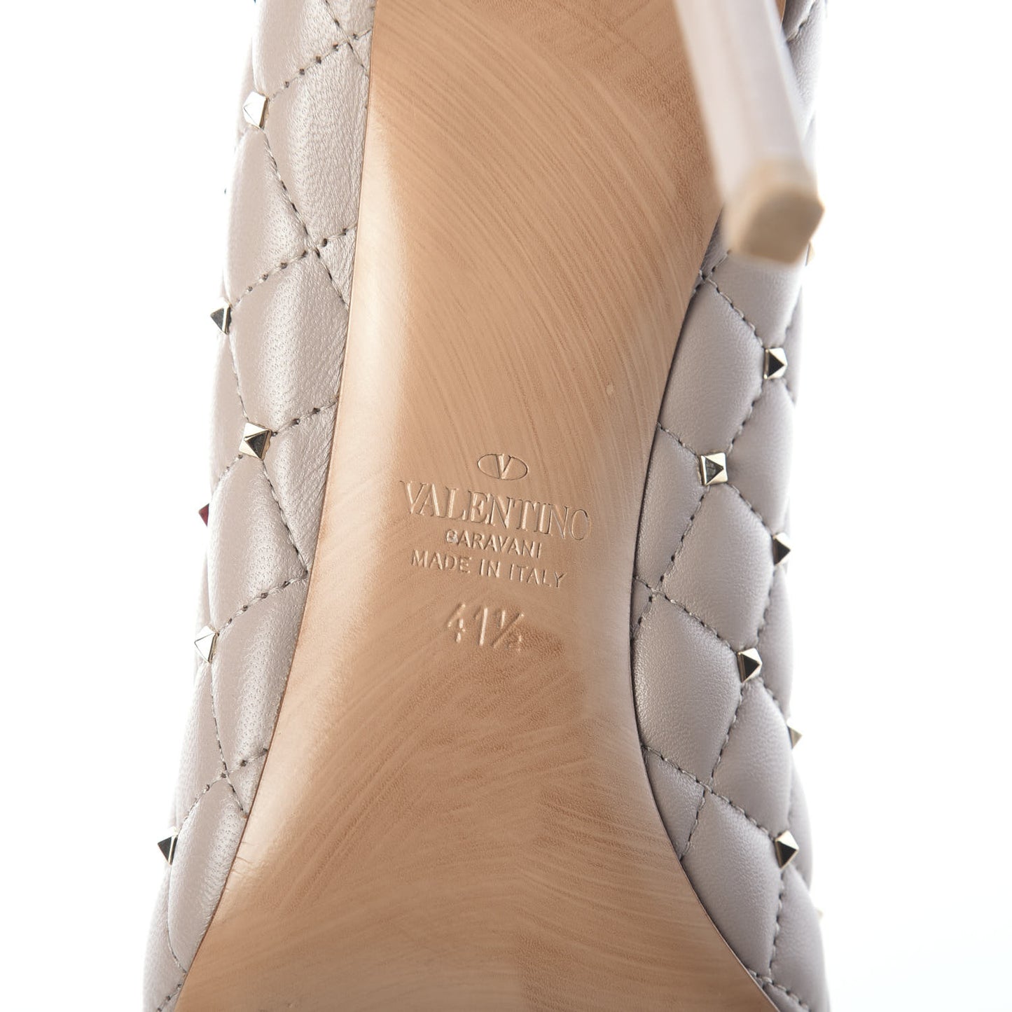 Nappa Rockstud Spike 90mm Pumps 41.5 Poudre